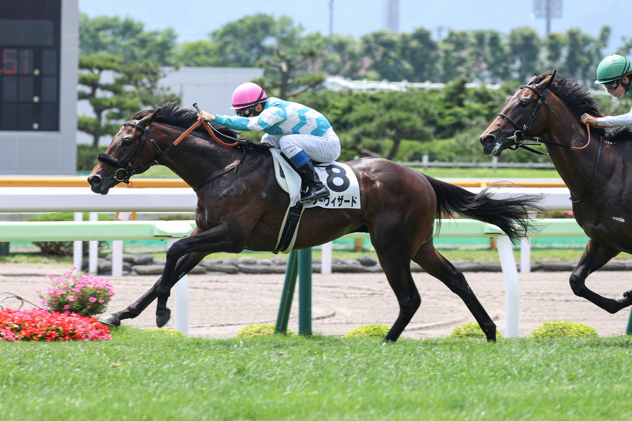 7月3日、新馬戦を制したシーウィザード