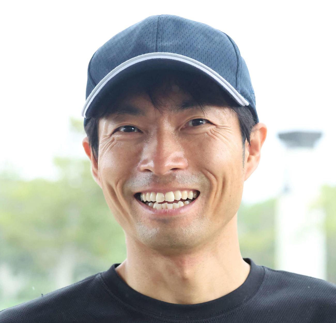 フランス遠征から帰国した大野騎手（撮影・丹羽敏通）