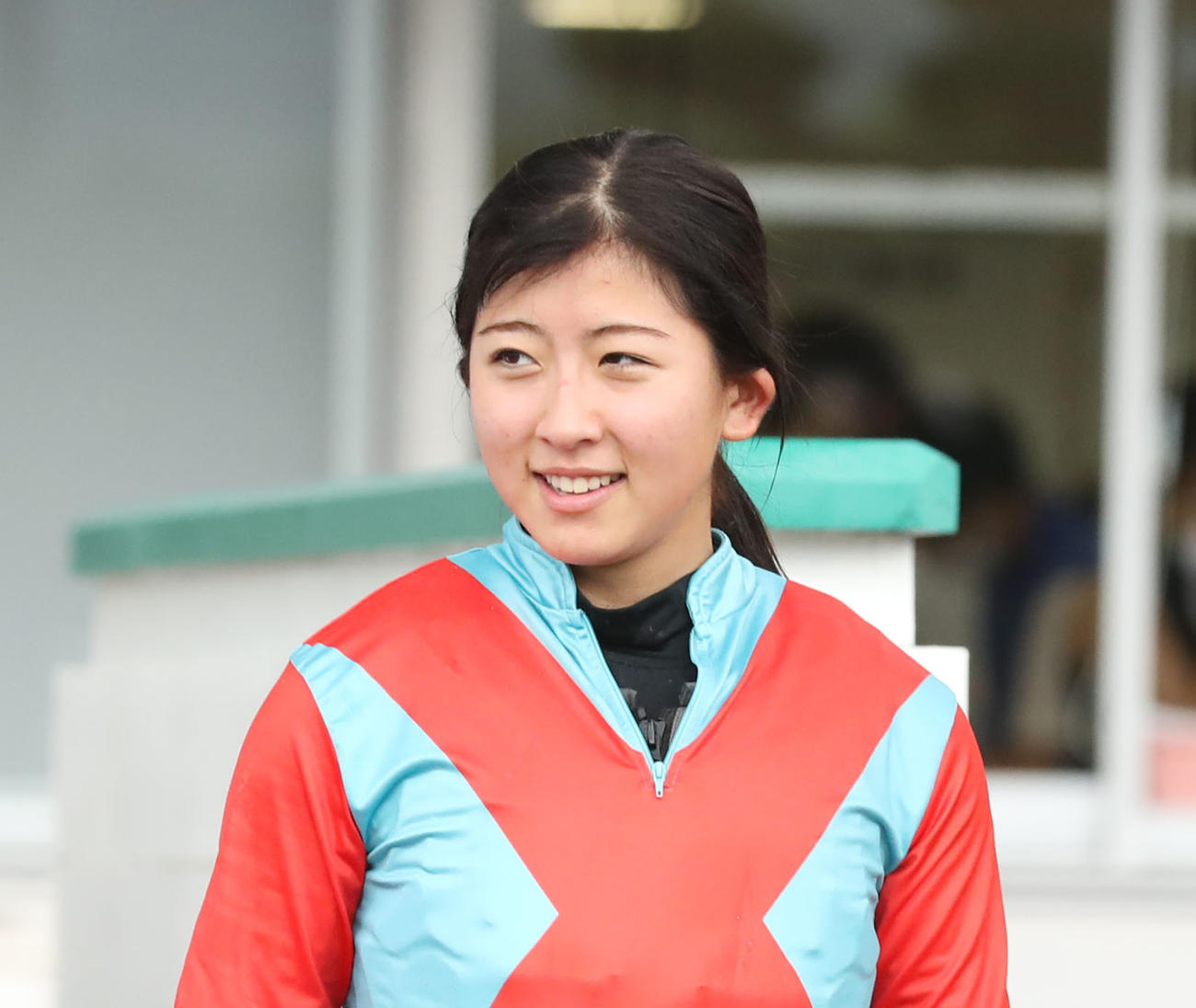小倉12R、3歳上1勝クラスを制した今村聖奈騎手（撮影・屋方直哉）