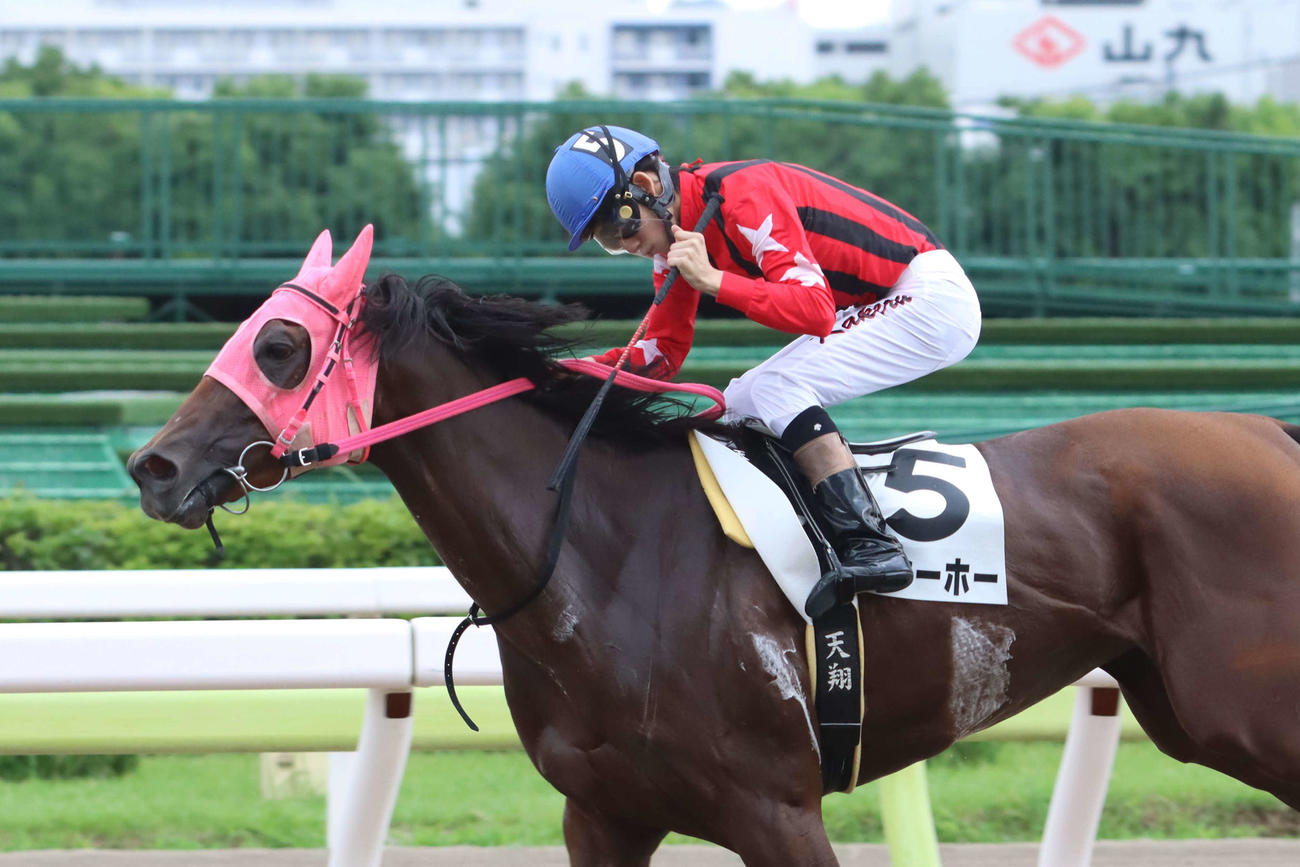 大井2Rをスーシーホーで勝ち、約1年2カ月ぶりの復帰初戦を勝利で飾った大井の大木天翔騎手