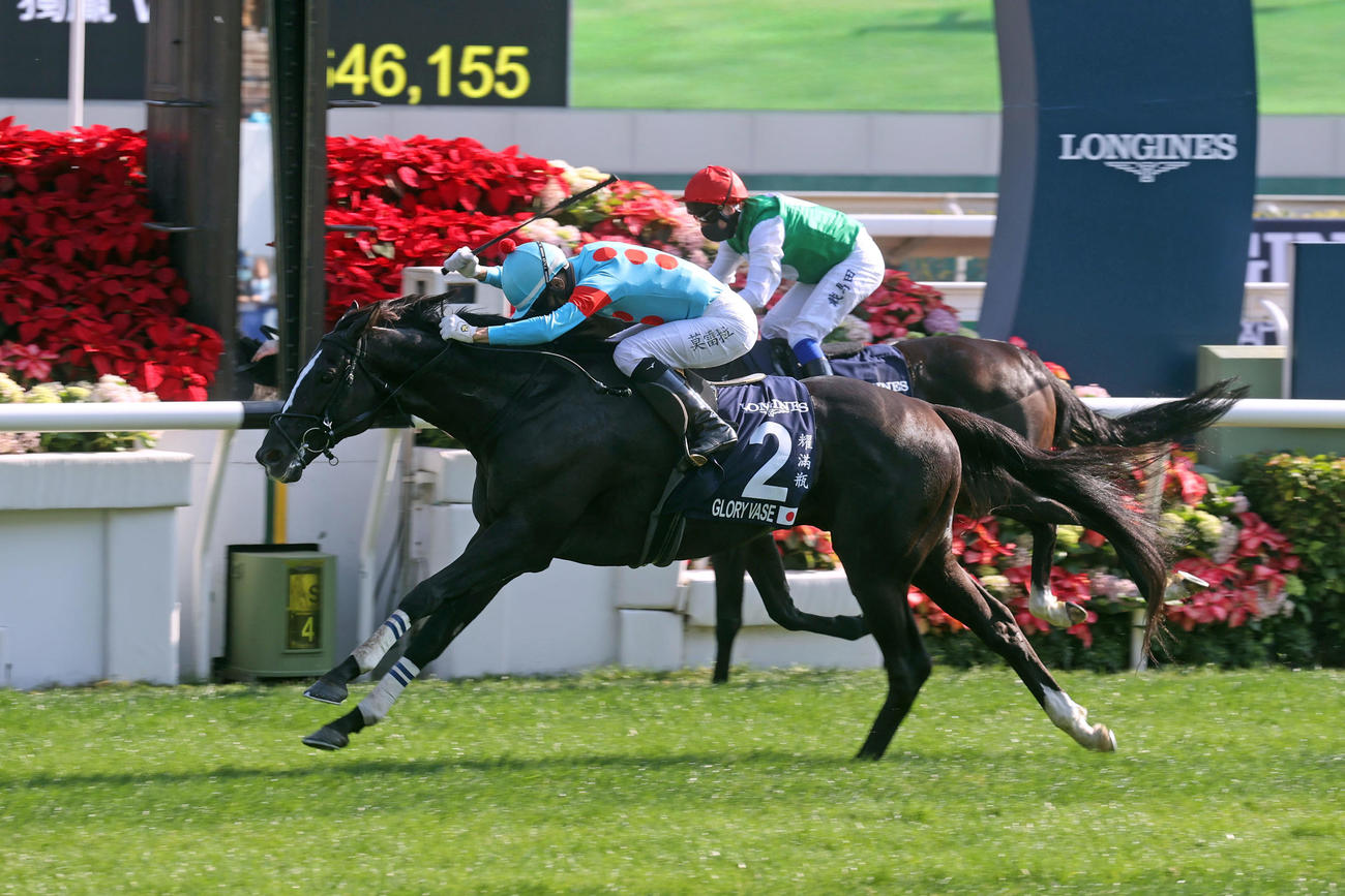 パイルドライヴァー（奥）（C）The Hong Kong Jockey Club