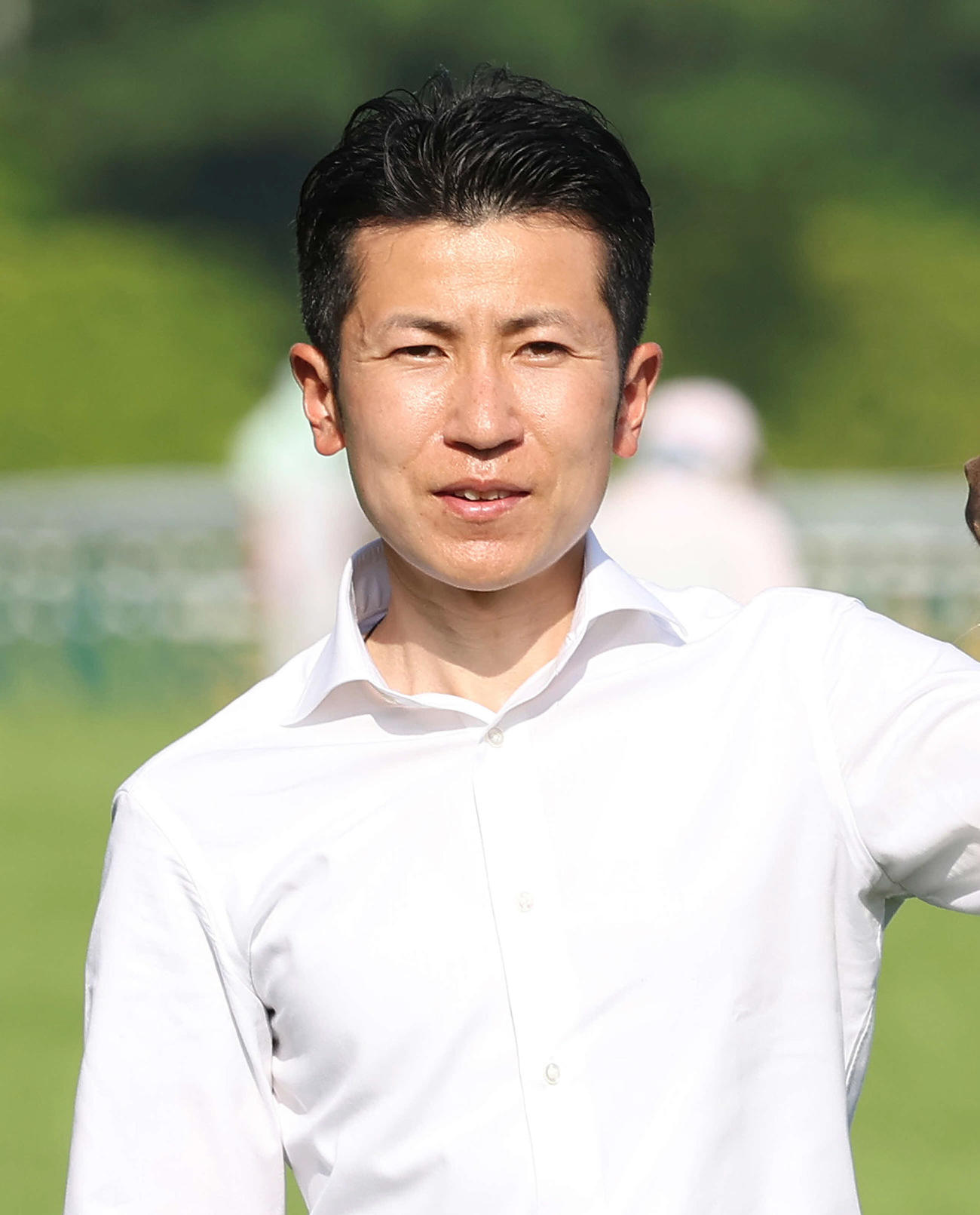 田中博康調教師（22年5月28日撮影）