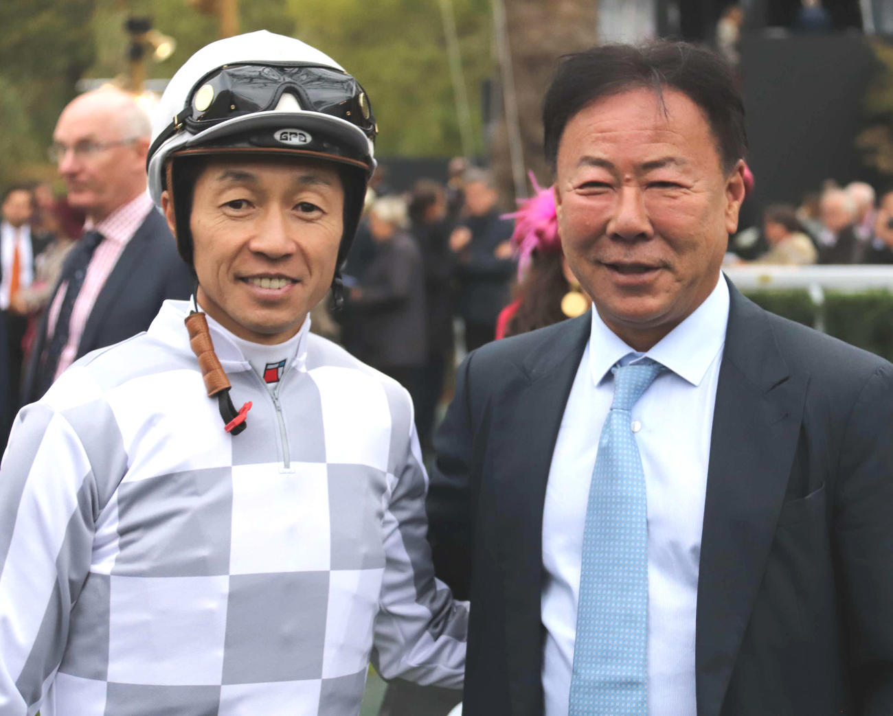 武豊騎手（左）と松島正昭オーナーは2年連続のタッグとなる