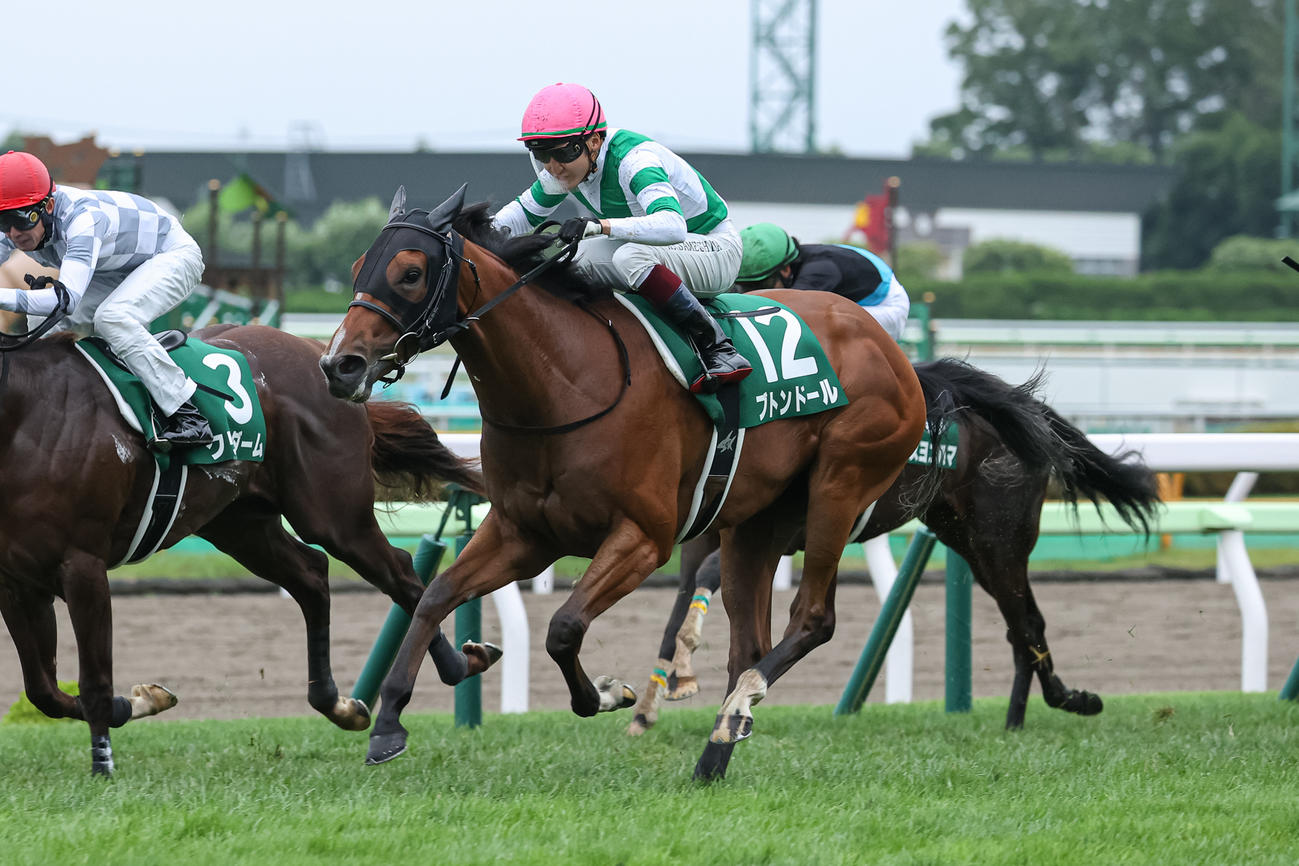 函館2歳Sを制し世代最初の重賞馬となったブトンドール（2022年7月16日撮影）
