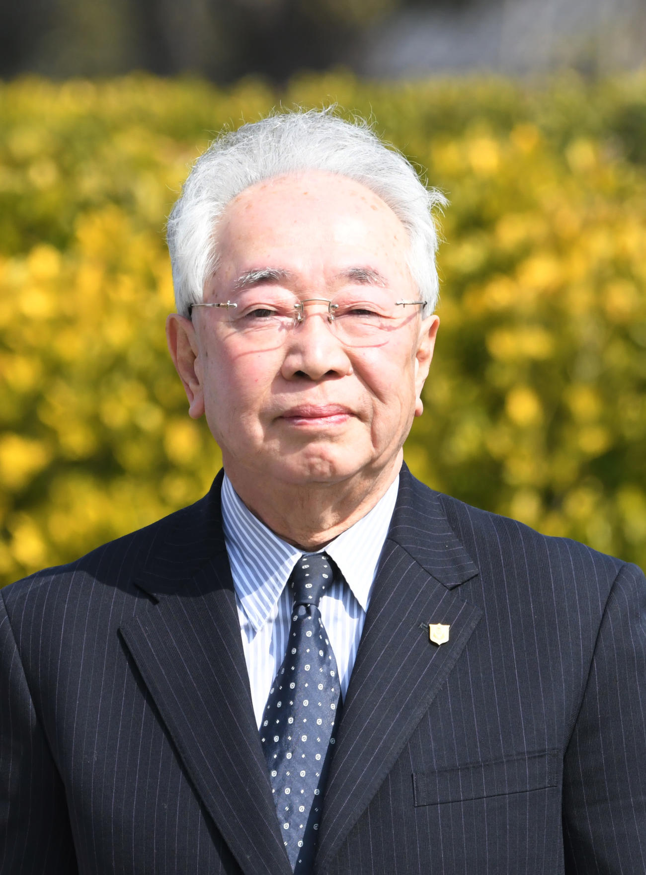尾形充弘元調教師（2018年2月24日撮影）