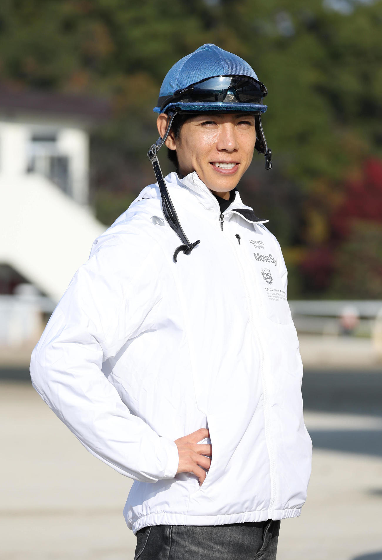 ダノンザキッドとマイルCSに挑む北村友騎手（撮影・白石智彦）