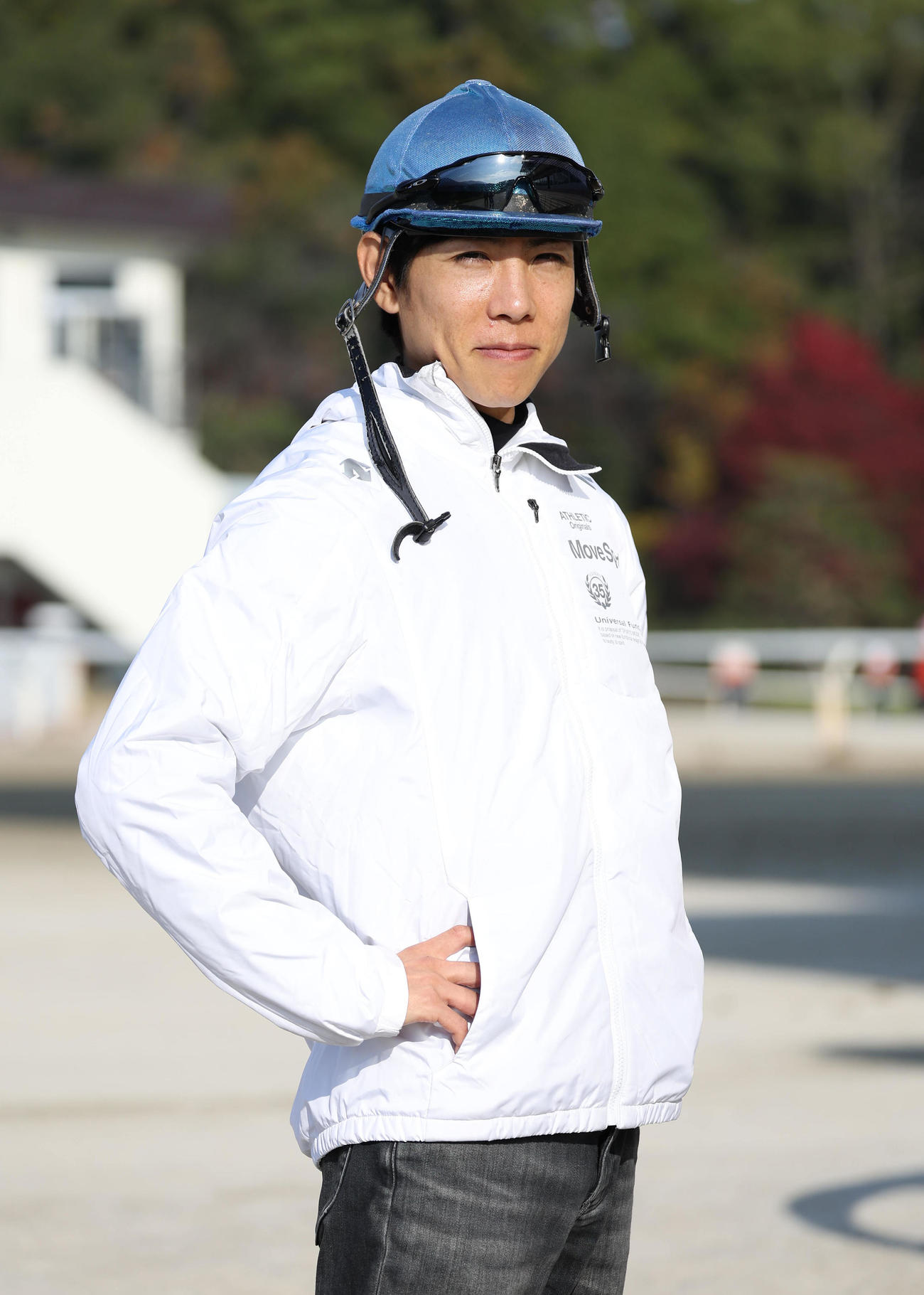 ダノンザキッドとマイルCSに挑む北村友騎手（撮影・白石智彦）