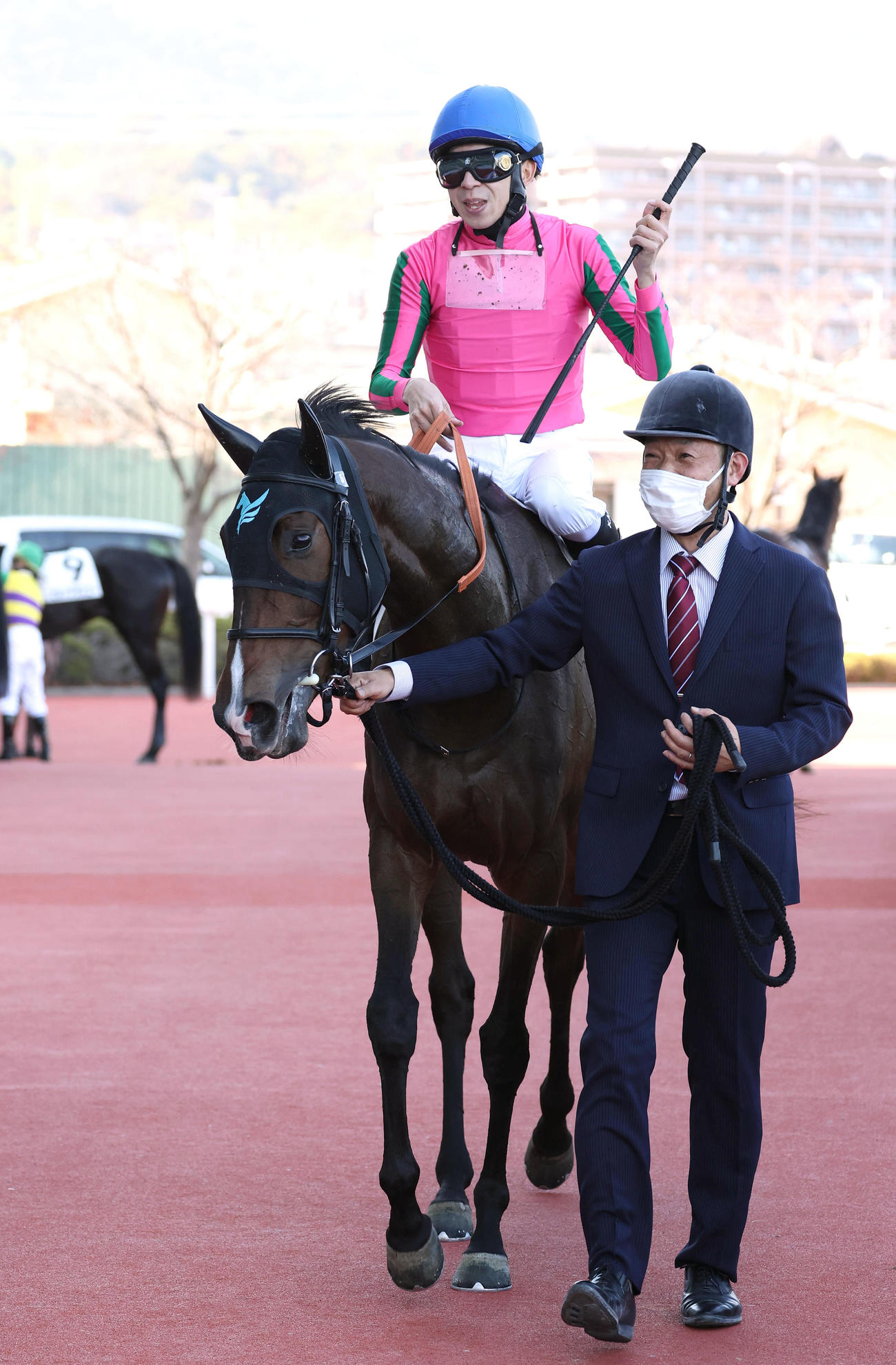 阪神6R新馬戦を制したイングランドアイズ（撮影・白石智彦）