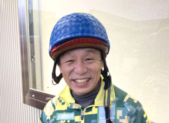 レース復帰を明らかにした熊沢重文騎手（撮影・太田尚樹）