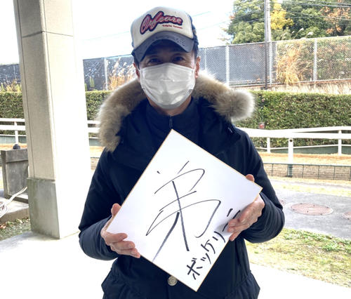 ボッケリーニの池江師は「弟」（撮影・太田尚樹）