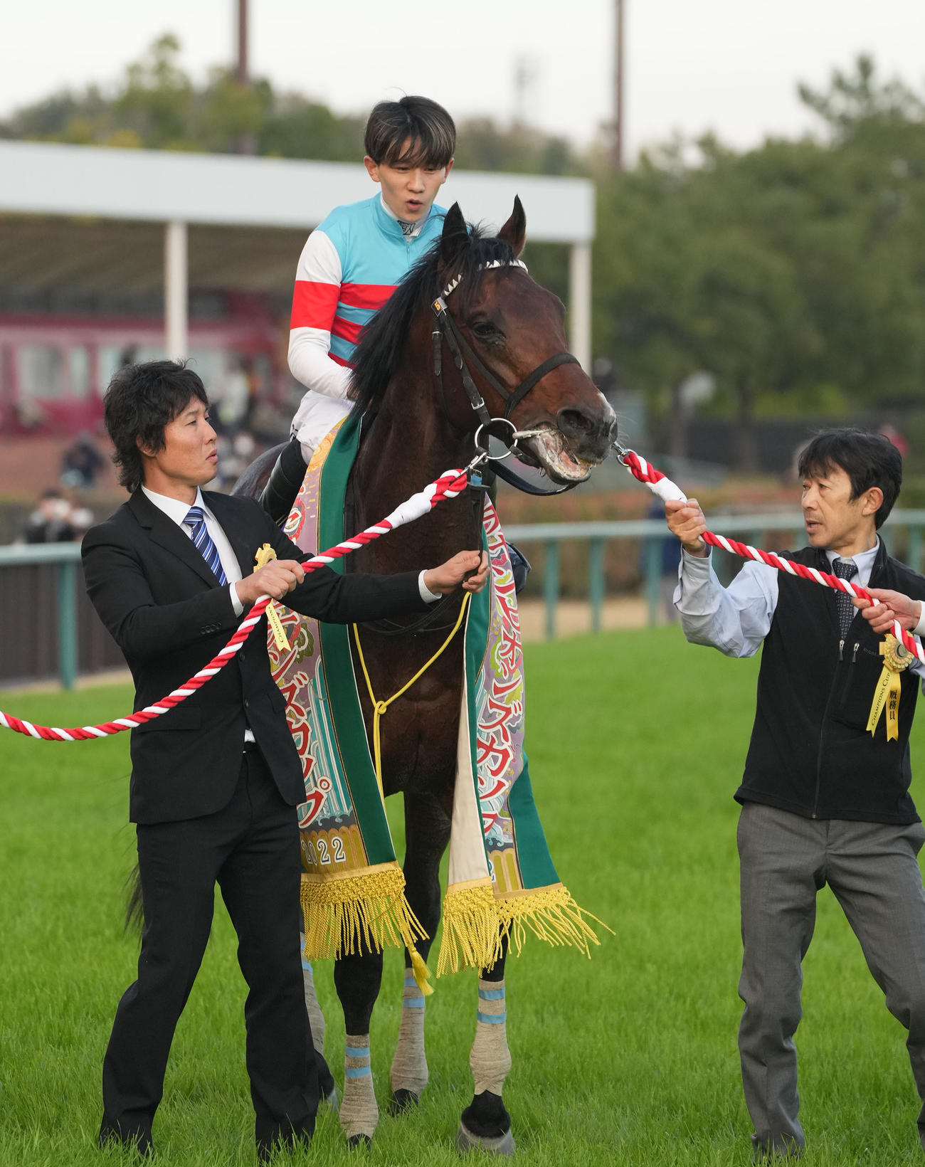 22年12月、チャンピオンズCを制したジュンライトボルトと石川裕紀人騎手