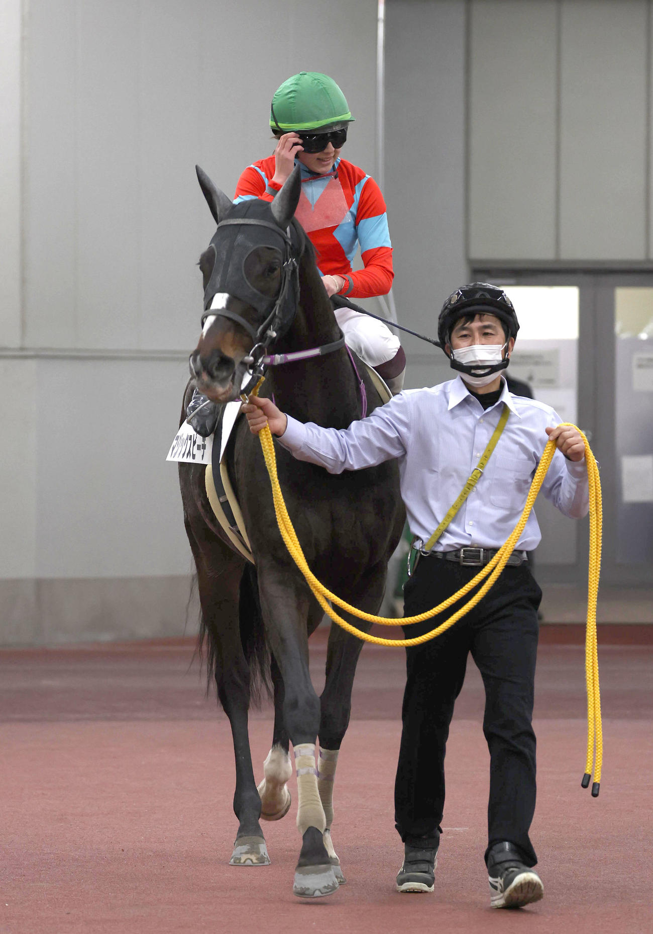中京7R、今村騎手を背に4歳以上1勝クラスを制したマジックスピーチ（撮影・白石智彦）