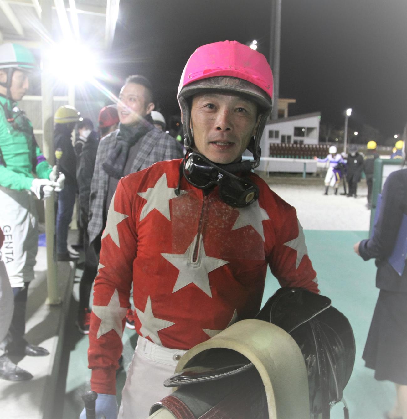 昨年のエーデルワイス賞で4着と善戦した五十嵐騎手（撮影・奥村晶治）