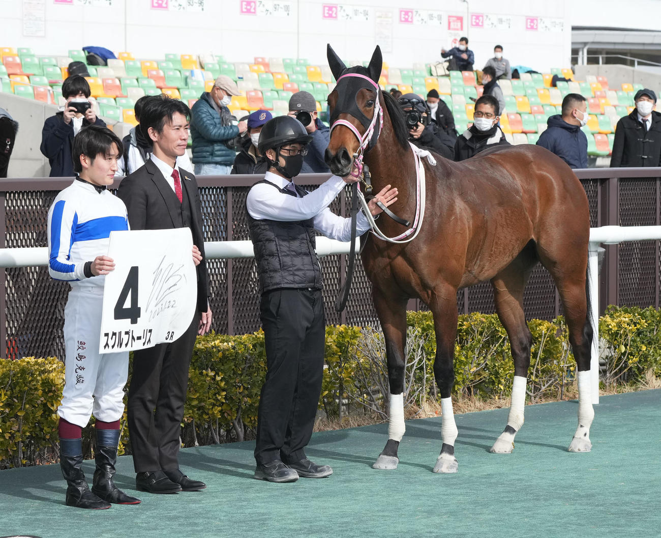 中京3R新馬戦を制したスクルプトーリス（撮影・森本幸一）