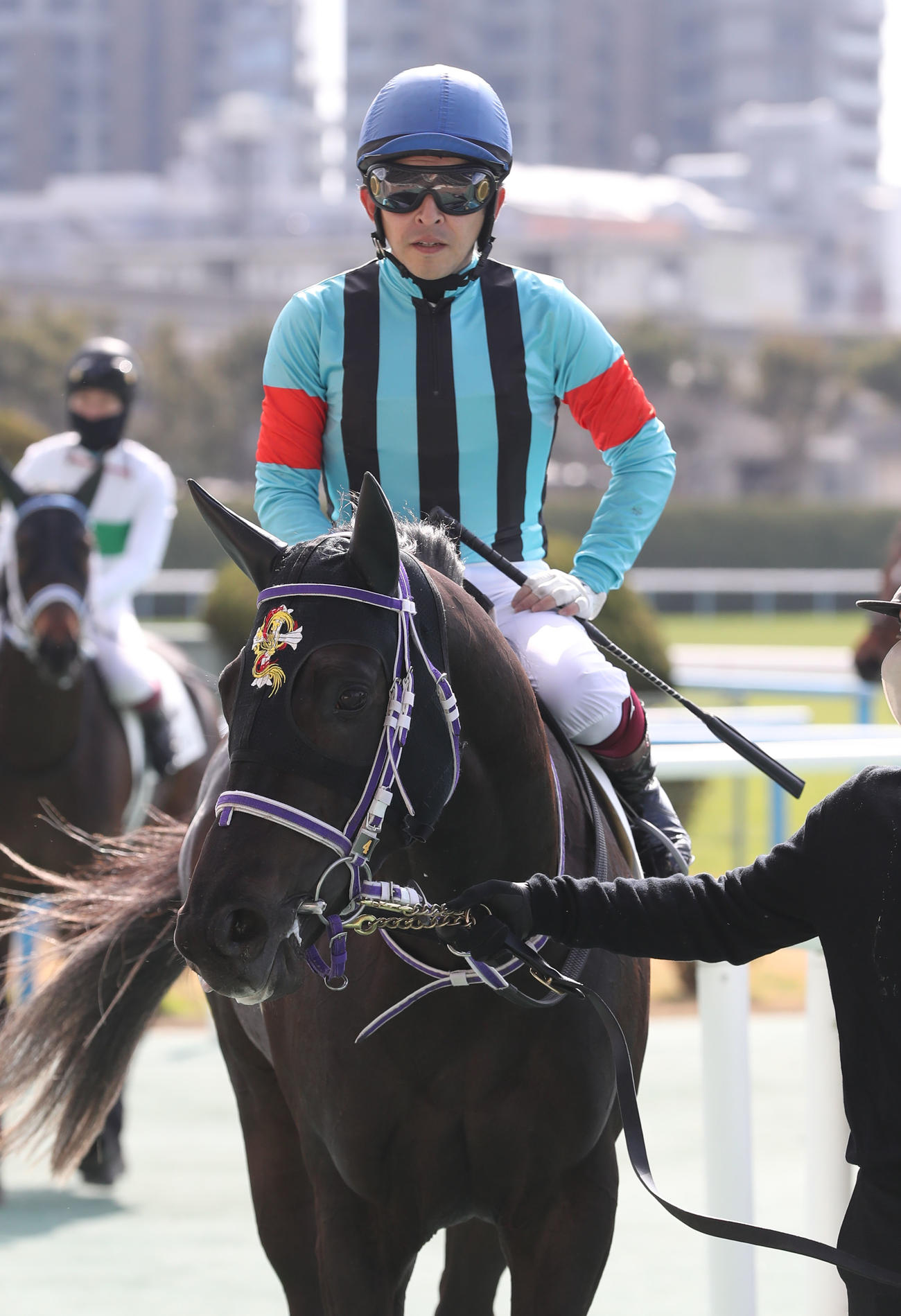 小倉6R、3歳未勝利で1着のサスケと福永祐一騎手（撮影・屋方直哉）