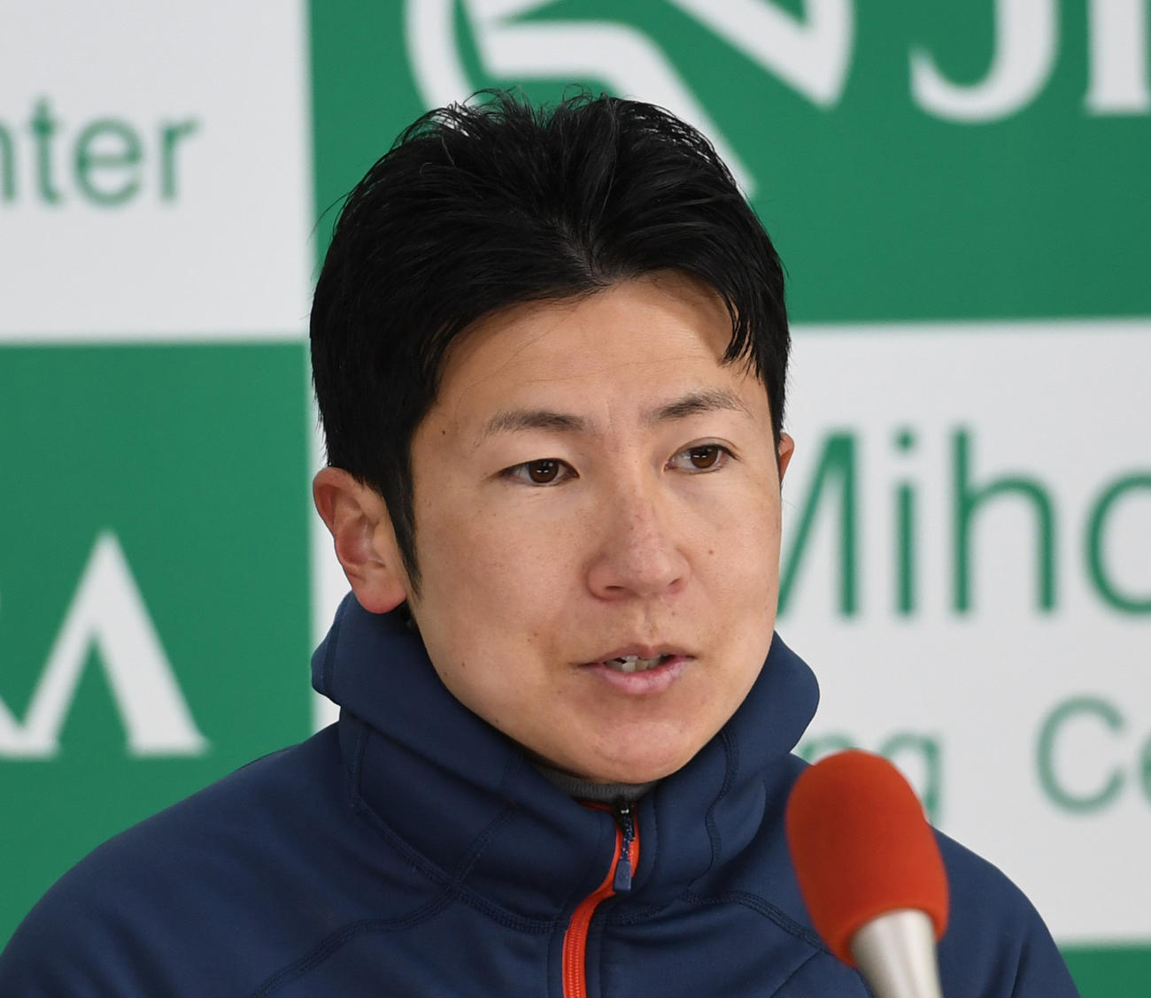 田中博康調教師（2023年2月16日撮影）