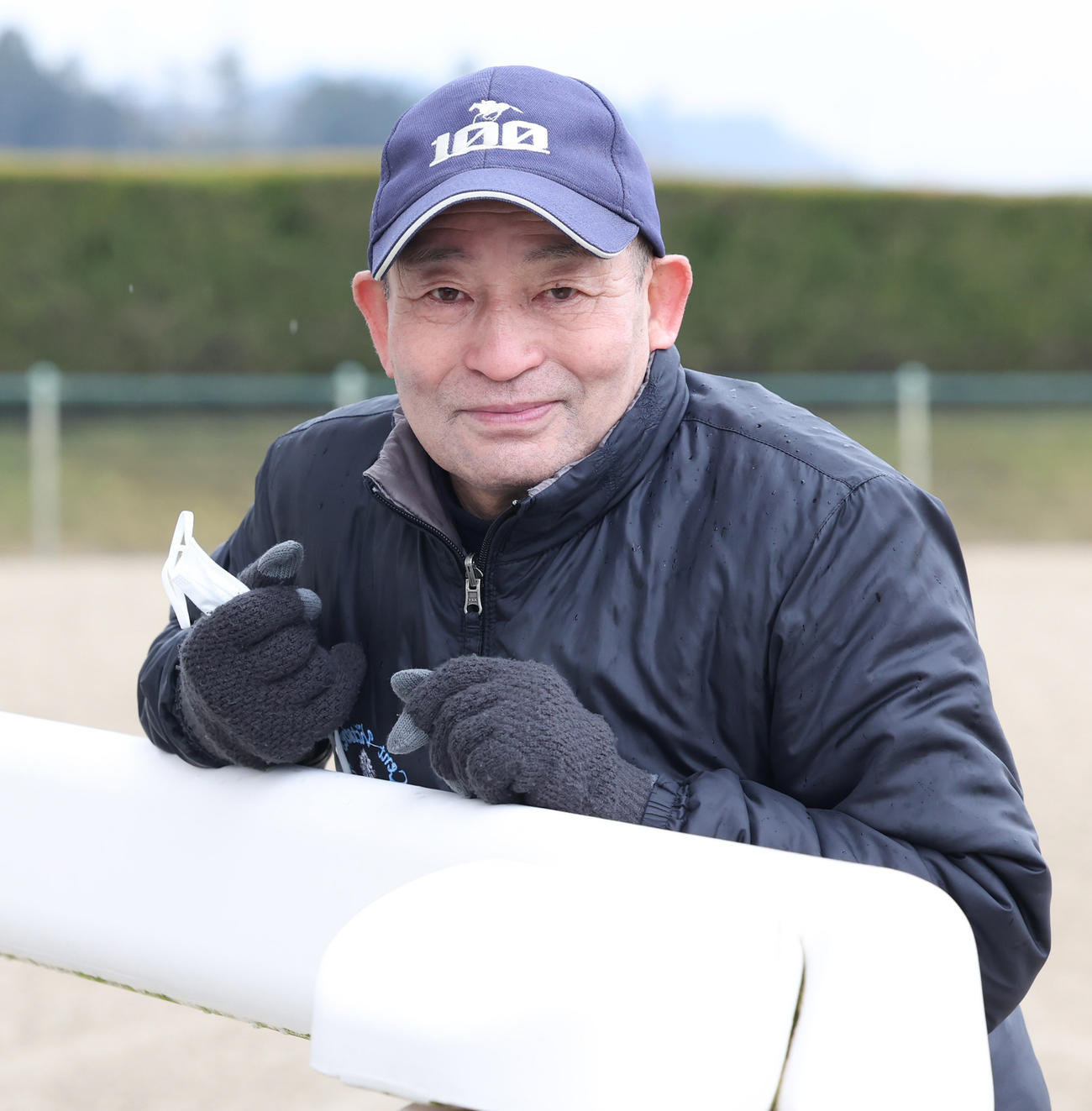 メイショウケイメイを阪急杯に送り出す南井師