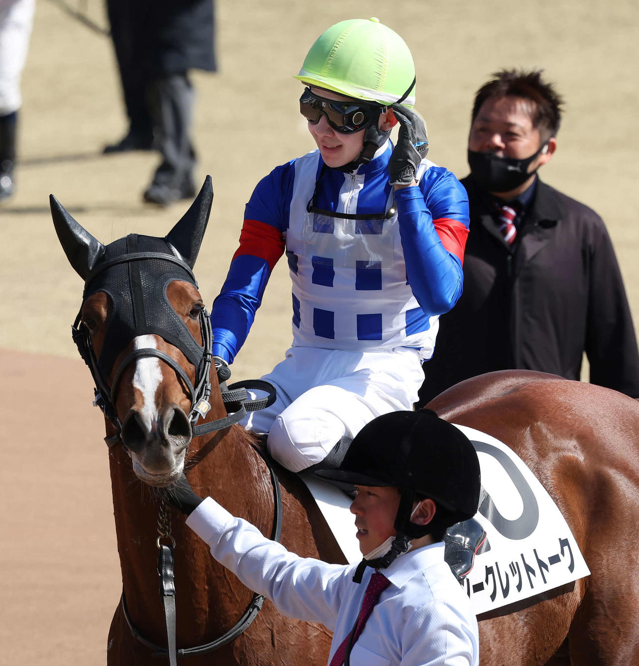 中山2R、デビュー戦は7着だった小林勝騎手とシークレットトーク（撮影・丹羽敏通）