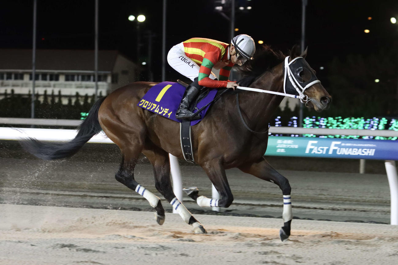 ダイオライト記念圧勝でDG競走初タイトルを手にしたグロリアムンディ