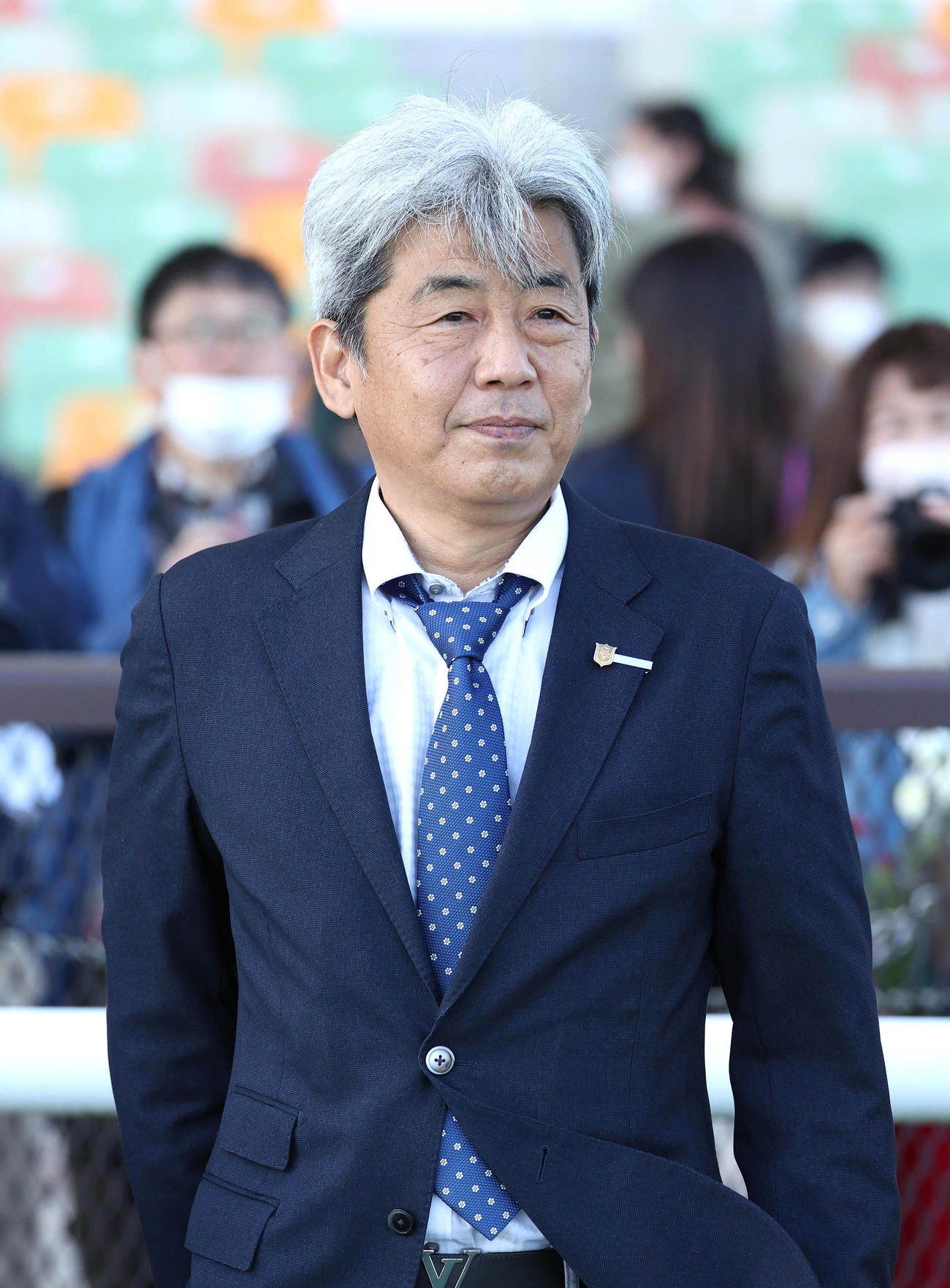 クリーンジーニアスで中京12Rを制して荒川師はJRA通算300勝を達成した（撮影・白石智彦）