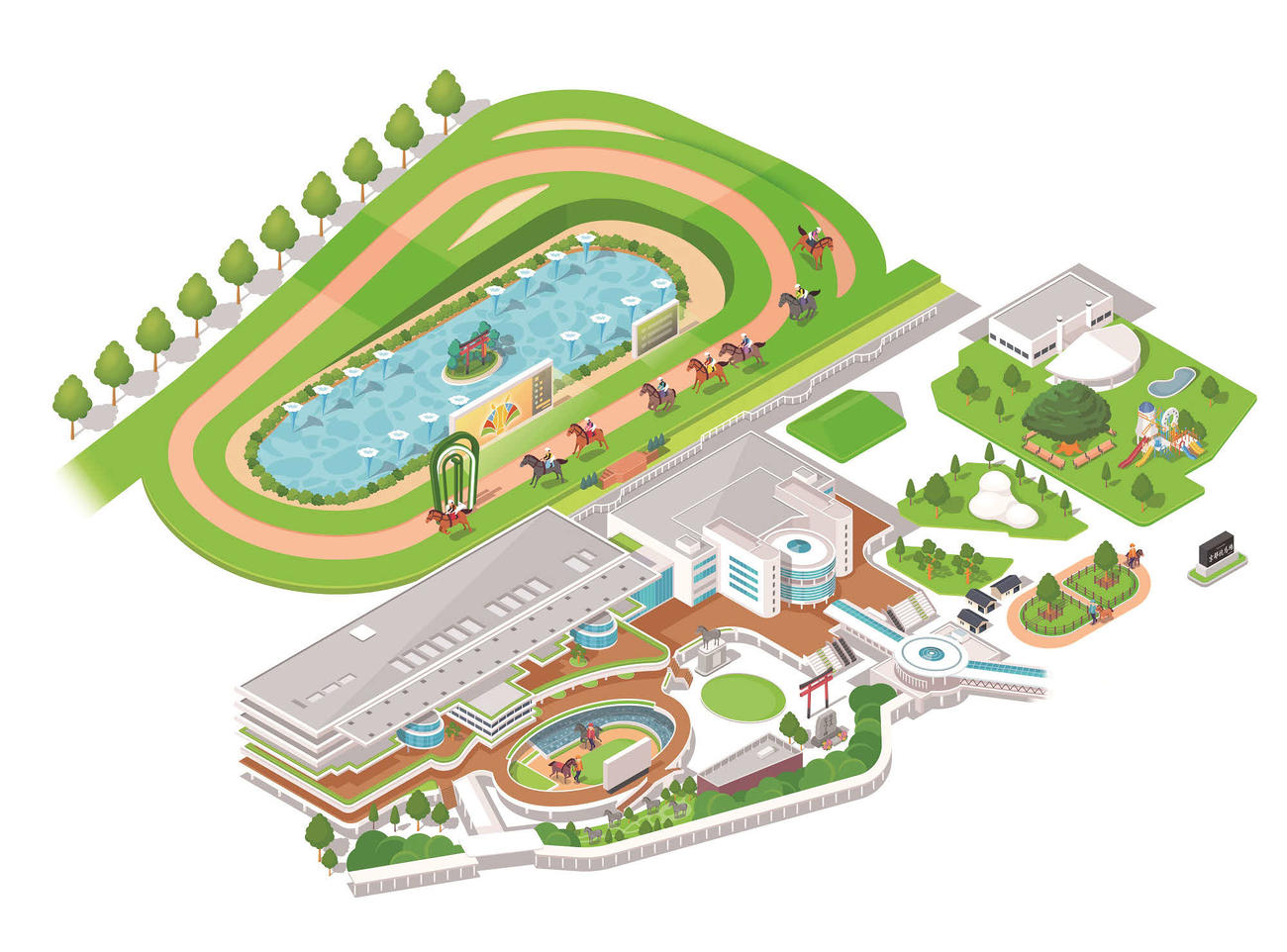 センテニアル・パーク京都競馬場内MAP（JRA提供）