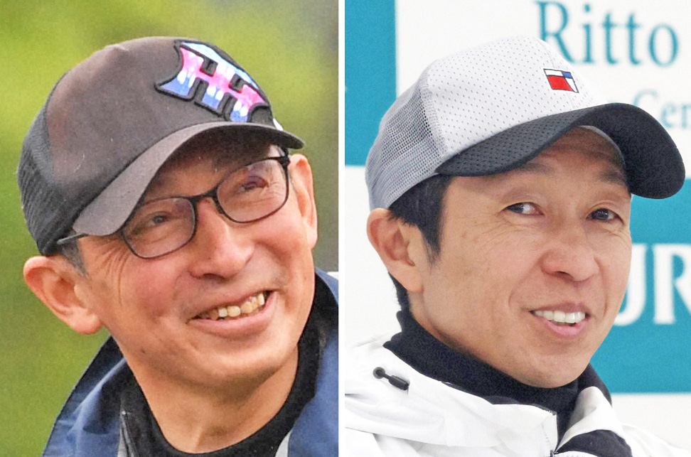 左から小手川師、武豊騎手