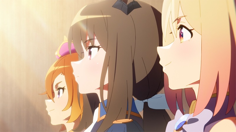 「ウマ娘プリティ－ダービーROAD TO THE TOP」第4話「想いはひとつ」のワンカット（C）Cygames, Inc　　　　
