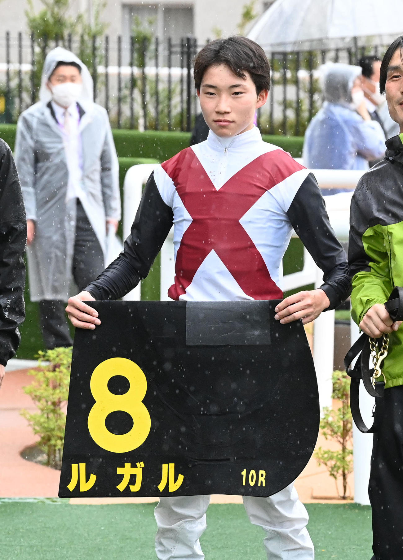 橘Sをルガルで制した角田大河騎手（撮影・前岡正明）