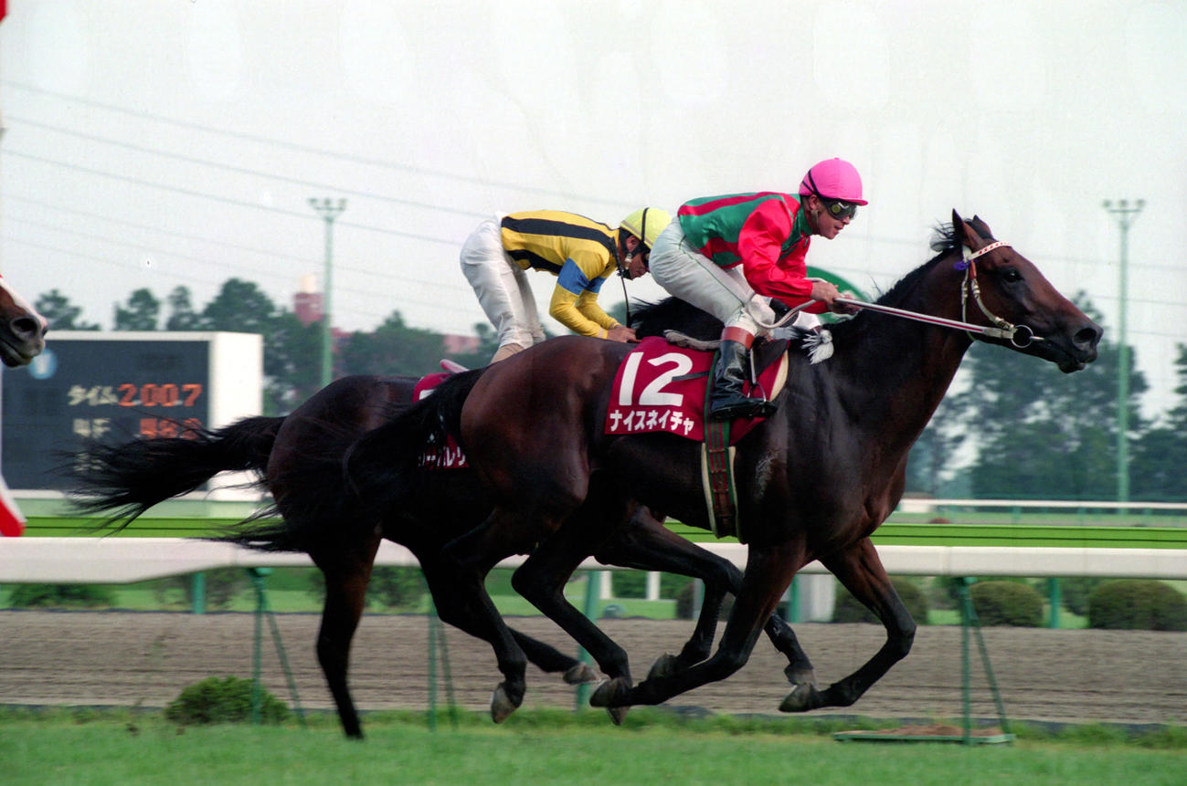 1994年7月10日、高松宮杯を制したナイスネイチャと松永昌博騎手