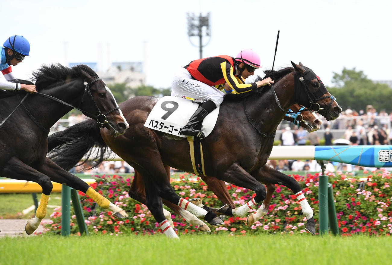 東京6R、新馬戦を制したバスターコール（右）（撮影・柴田隆二）