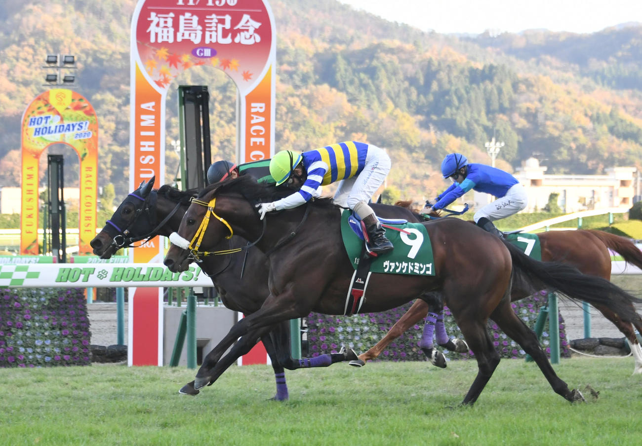 2020年11月、福島記念を制したバイオスパーク（左）