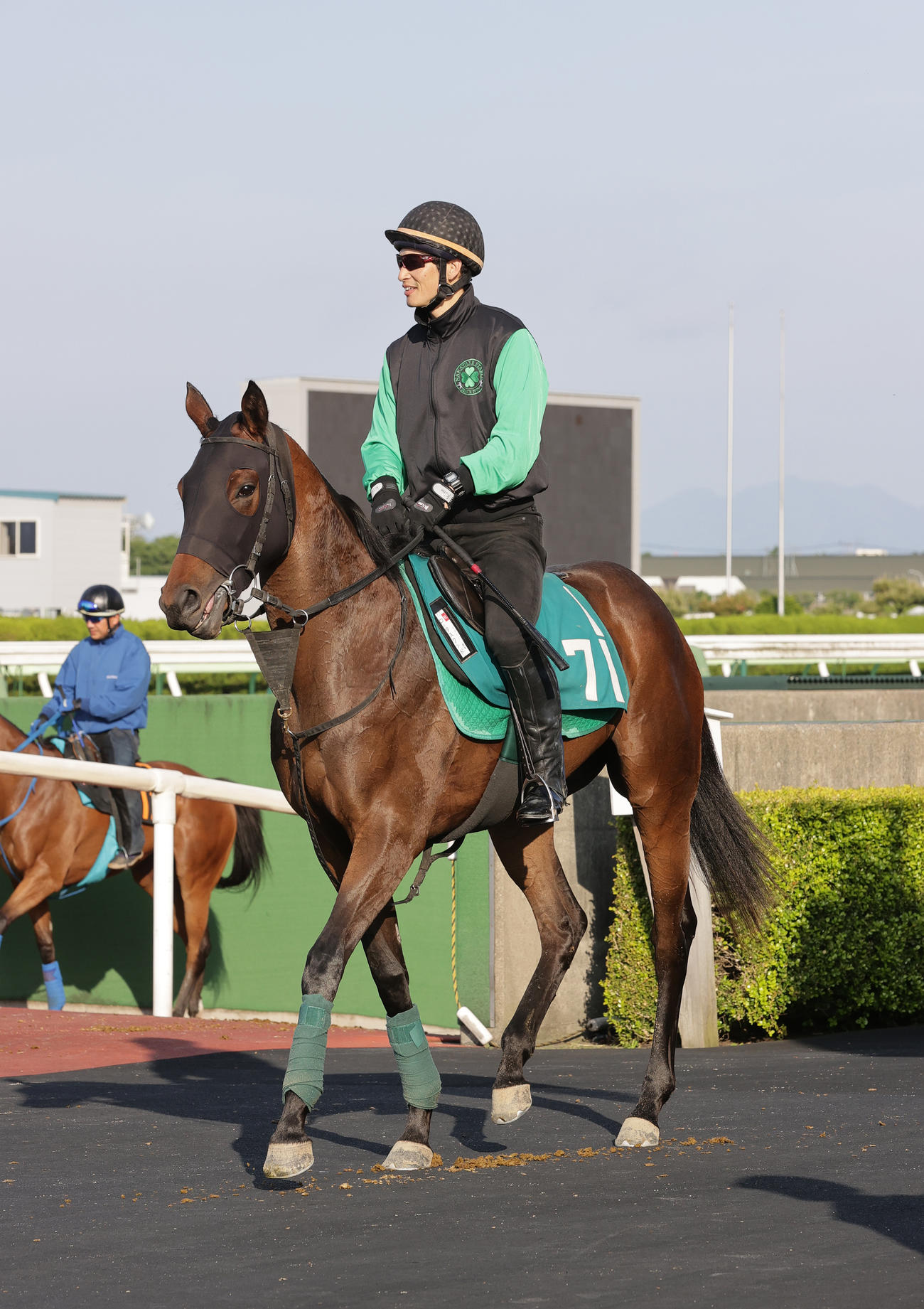 今週デビュー予定のロータスワンドは、函館競馬場で調整を積む