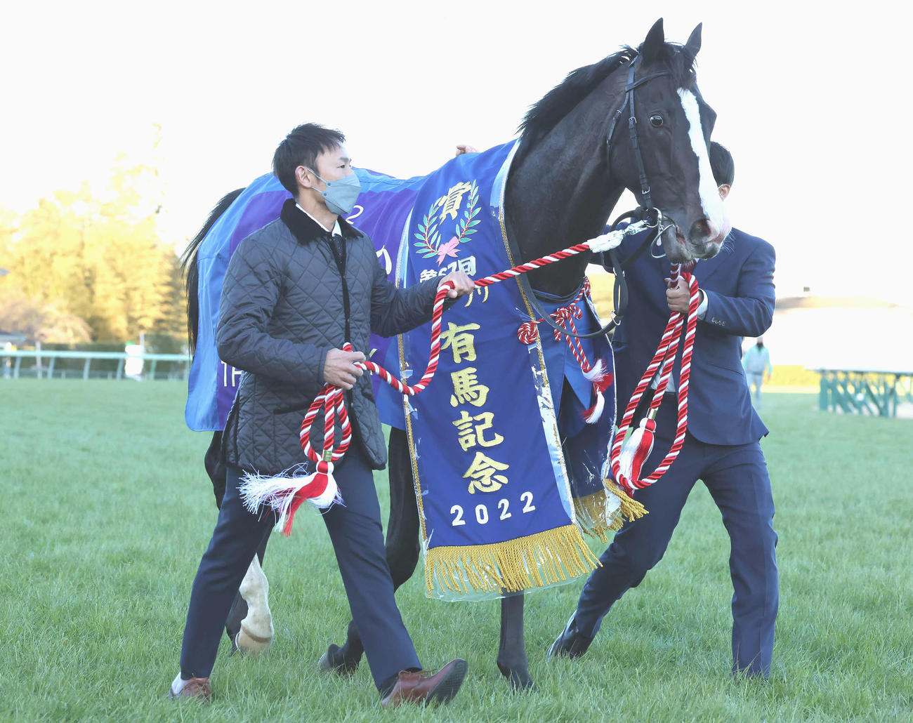 有馬記念を制したイクイノックス（2022年12月25日撮影）