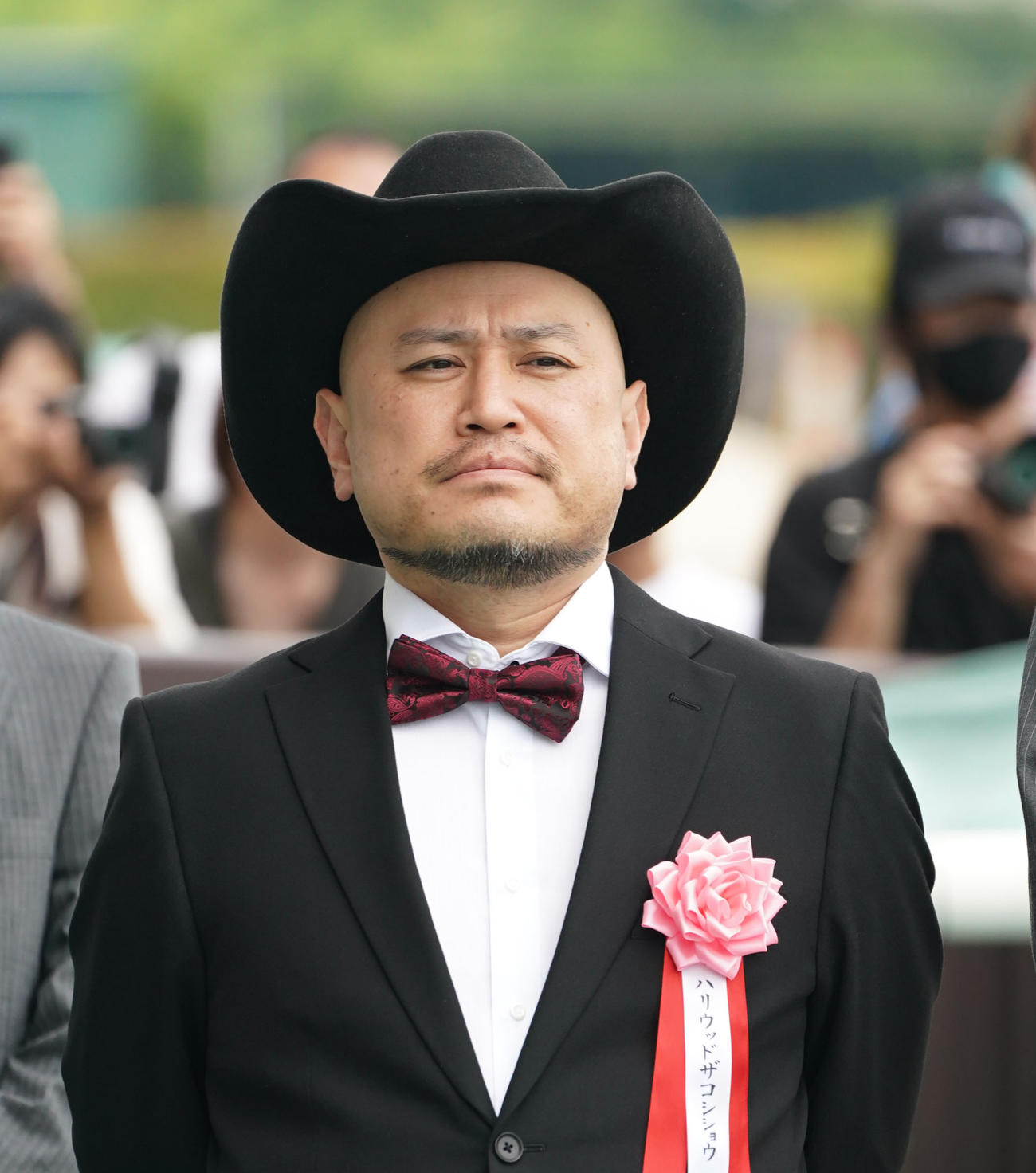 白川郷Sでプレゼンターを務めたハリウッドザコシショウ（撮影・森本幸一）