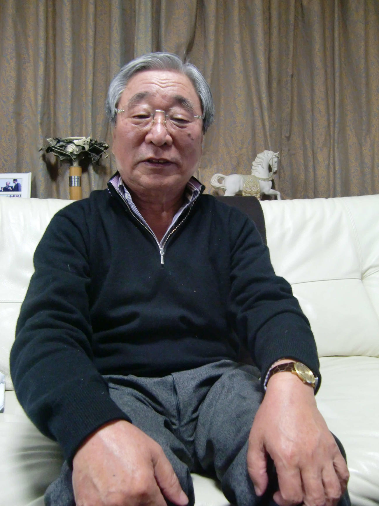 奥平真治さん（10年12月撮影）