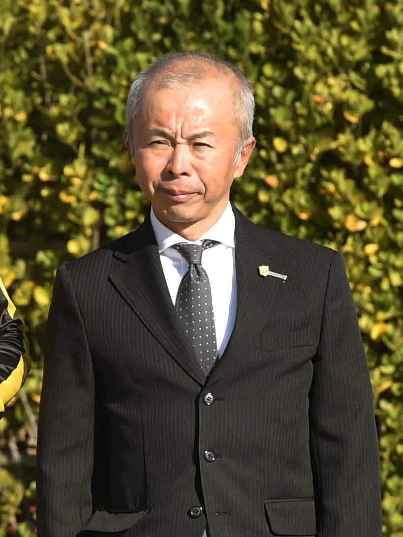 中舘英二調教師（2018年12月撮影）