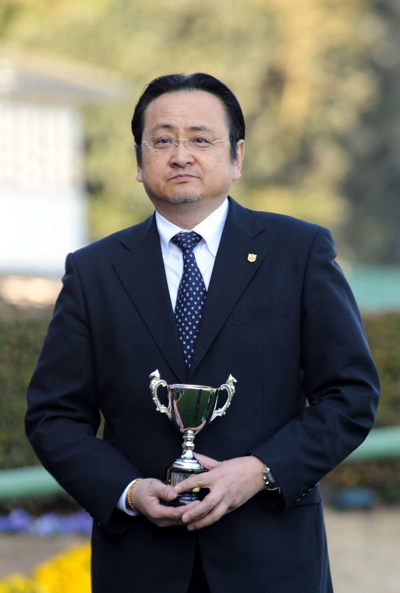 上原博之調教師（2011年3月5日撮影）