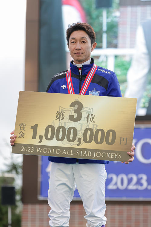 WASJで3位となった武豊騎手（撮影・村野早祐）
