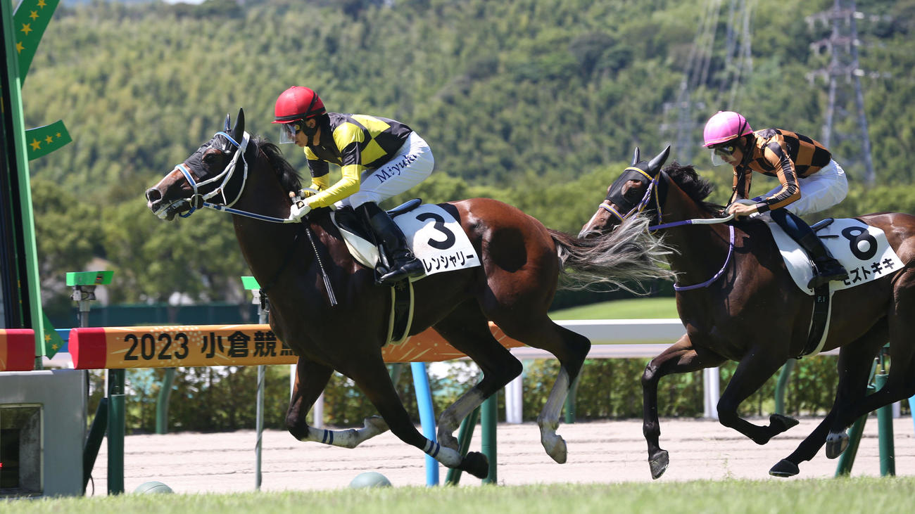 5R 2歳新馬　1着3番トレンシャリー（左）と幸騎手は2歳新馬を制す（撮影・冨田成美）