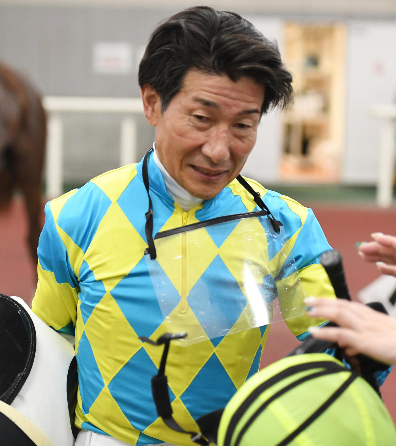 新潟2Rで3着の柴田善臣騎手（撮影・柴田隆二）