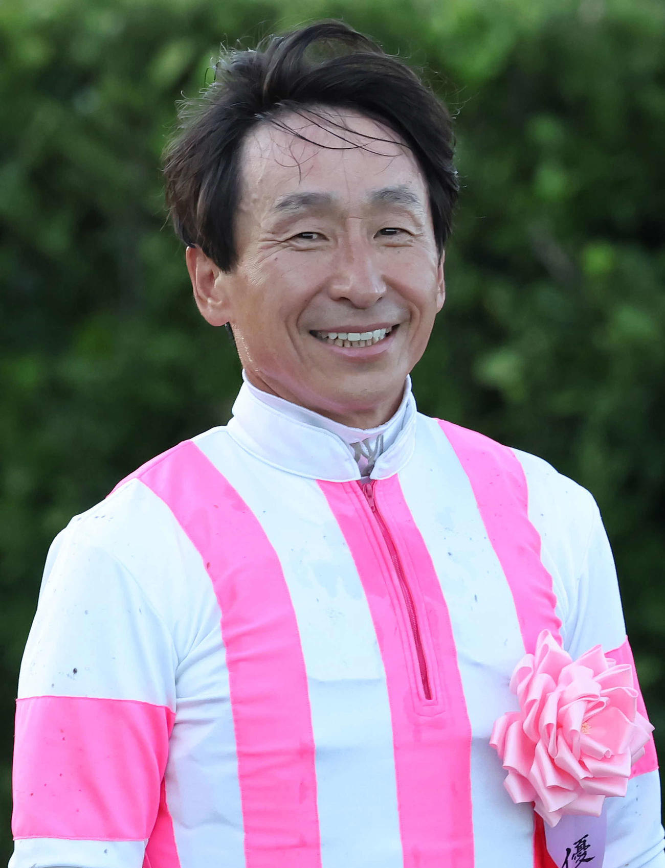 中山11R、モリアーナで紫苑Sを制した横山典騎手（撮影・丹羽敏通）