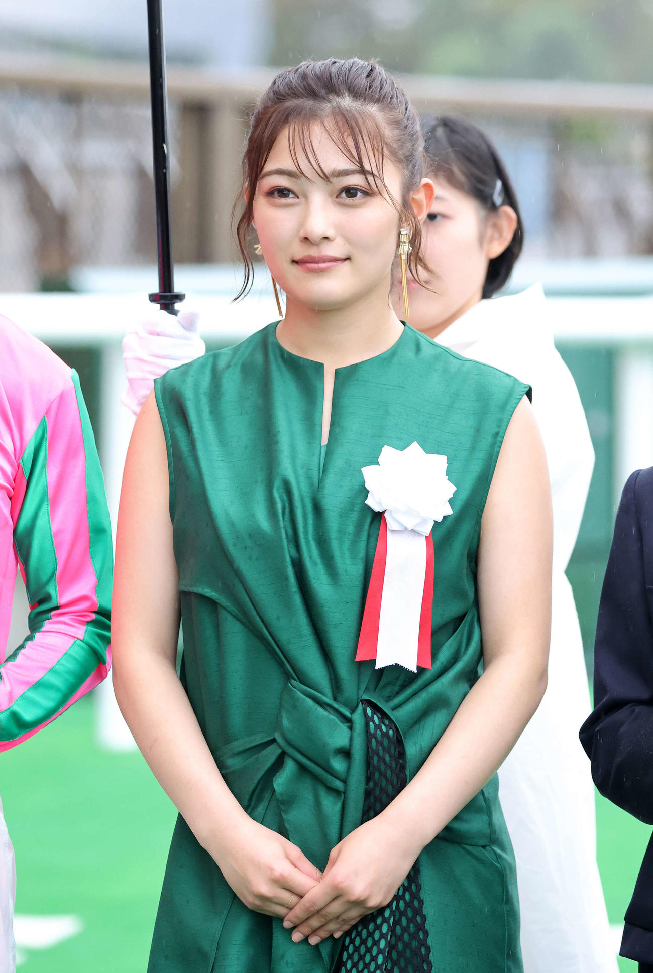 グリーンチャンネルCのプレゼンターを務めた井上咲楽（撮影・鈴木正人）