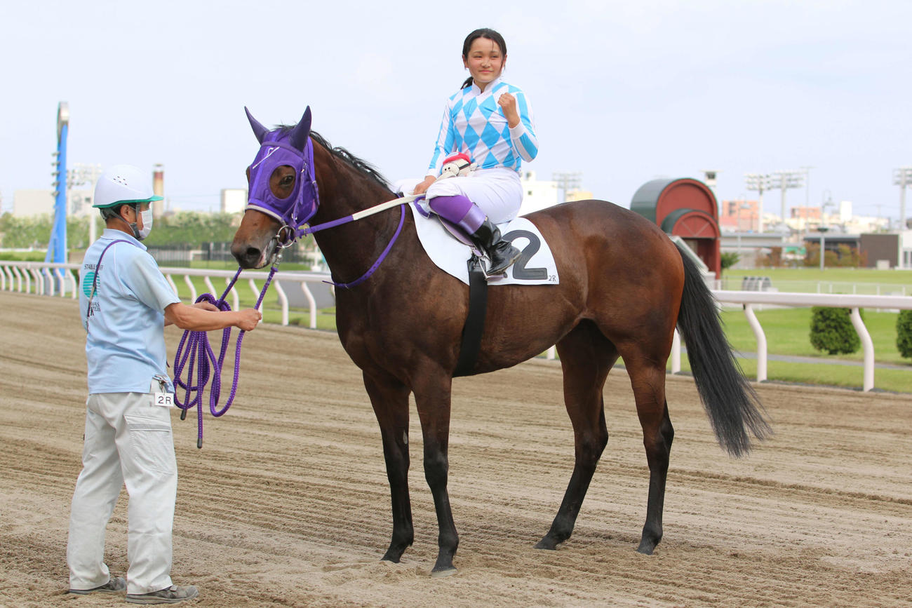 21年5月、川崎2Rをマッドシェリーで勝ち初勝利を挙げた神尾香澄騎手