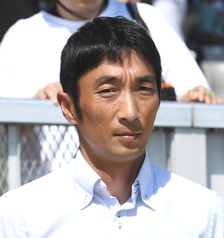 竹内正洋調教師（2023年9月3日撮影）