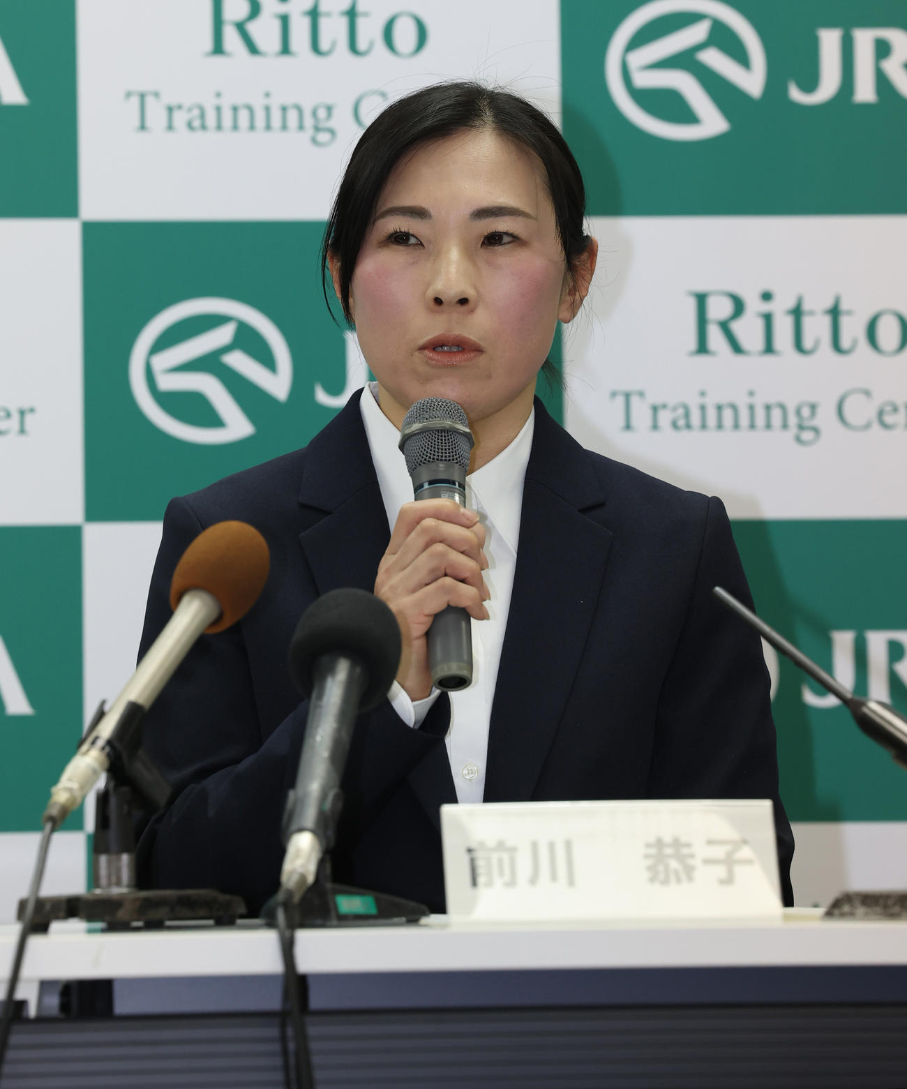調教師試験に合格し会見する前川恭子調教助手