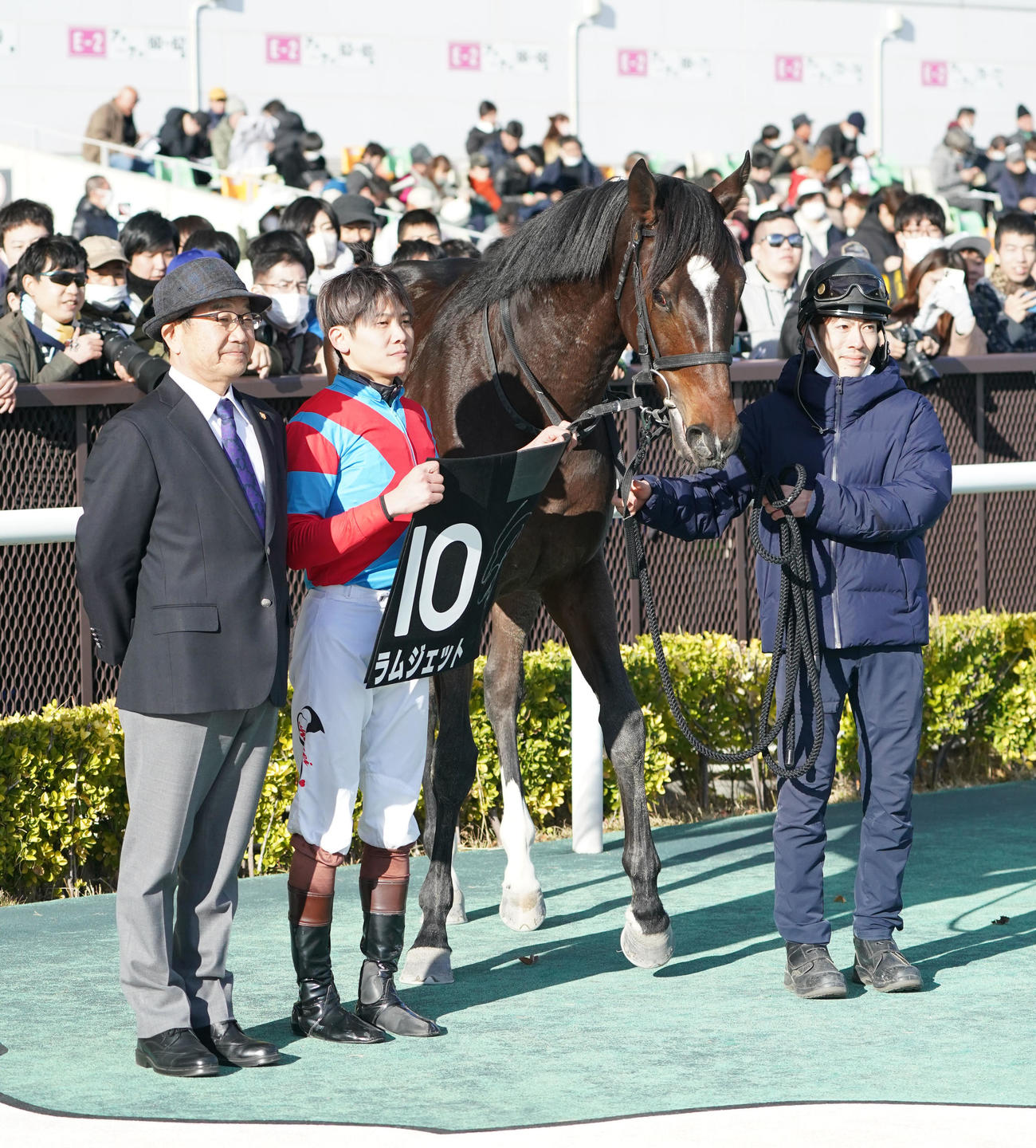 寒椿賞を勝ったラムジェット（撮影・森本幸一）
