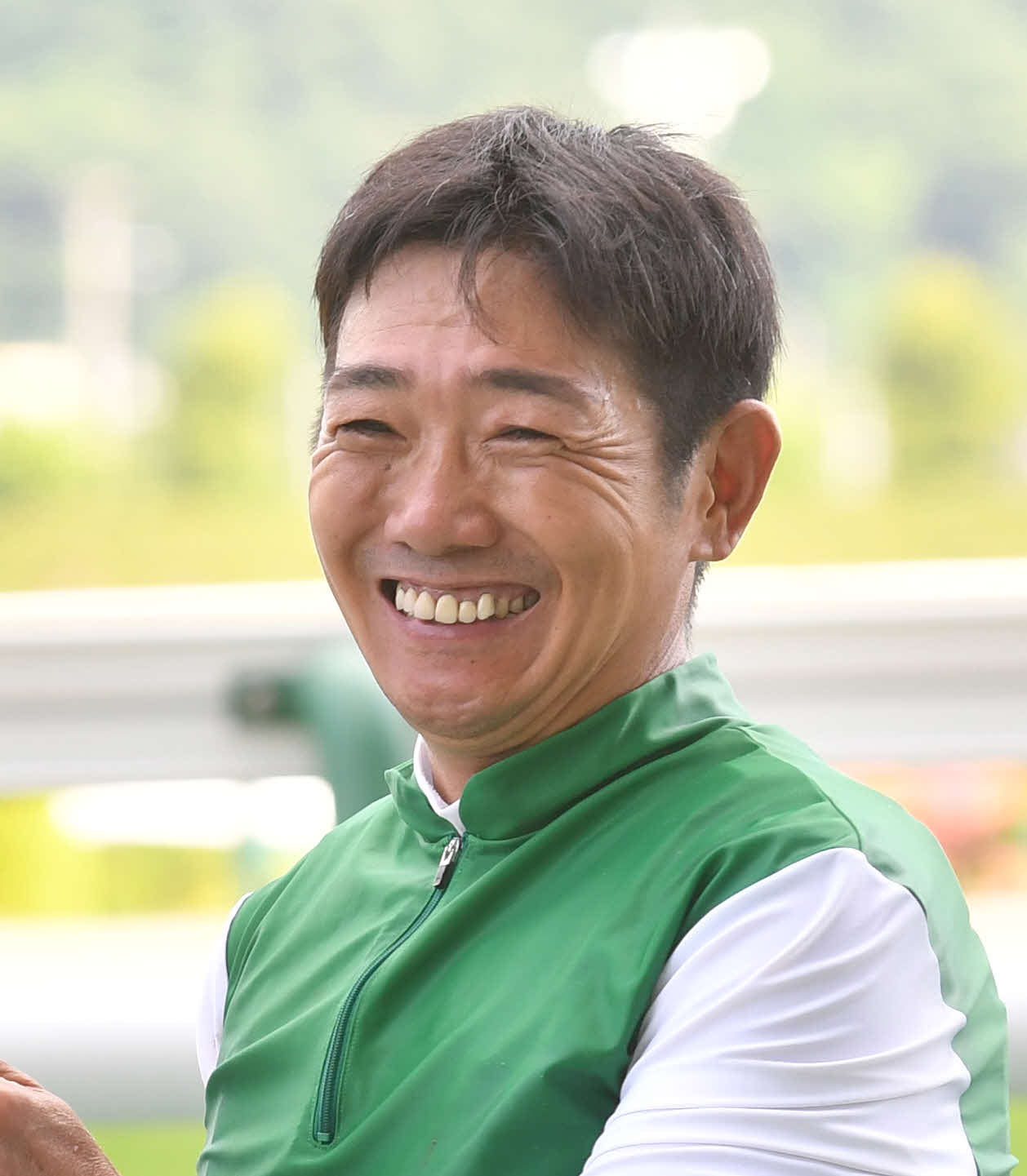 田中勝春騎手（2022年7月10日撮影）