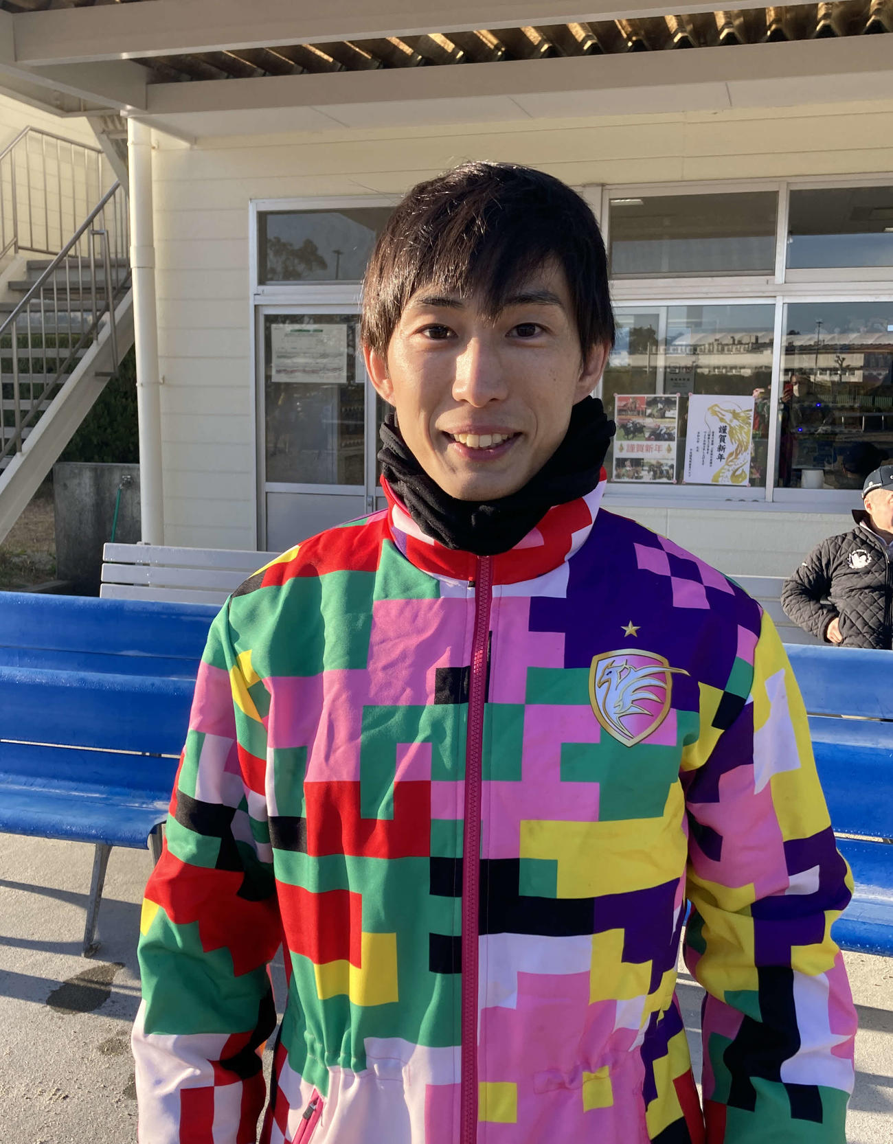 年男の藤岡康騎手（撮影・太田尚樹）