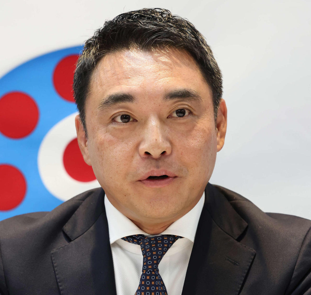 シルクレーシングの米本代表（2023年11月30日撮影）