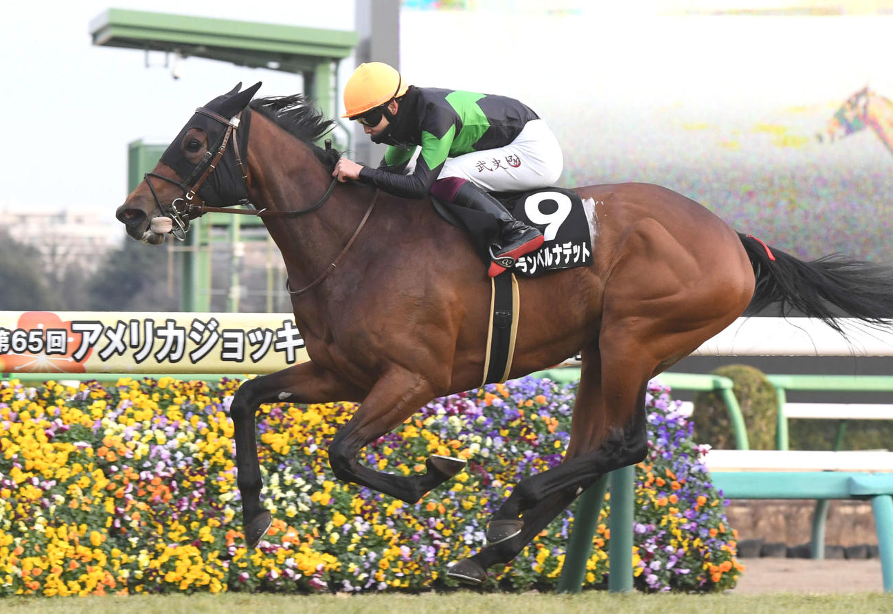 初富士Sを制したグランベルナデットと横山武騎手（撮影・柴田隆二）